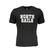 North Sails Schwarzes Baumwoll-T-Shirt für Herren