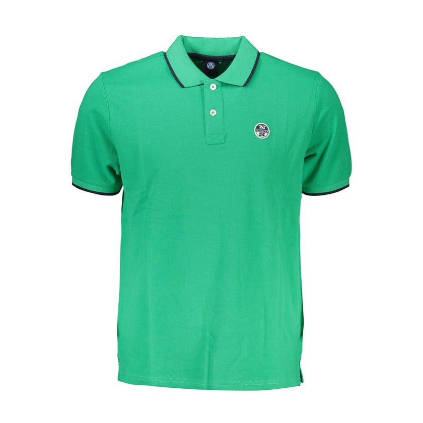 North Sails Verde Baumwoll-Poloshirt für Herren