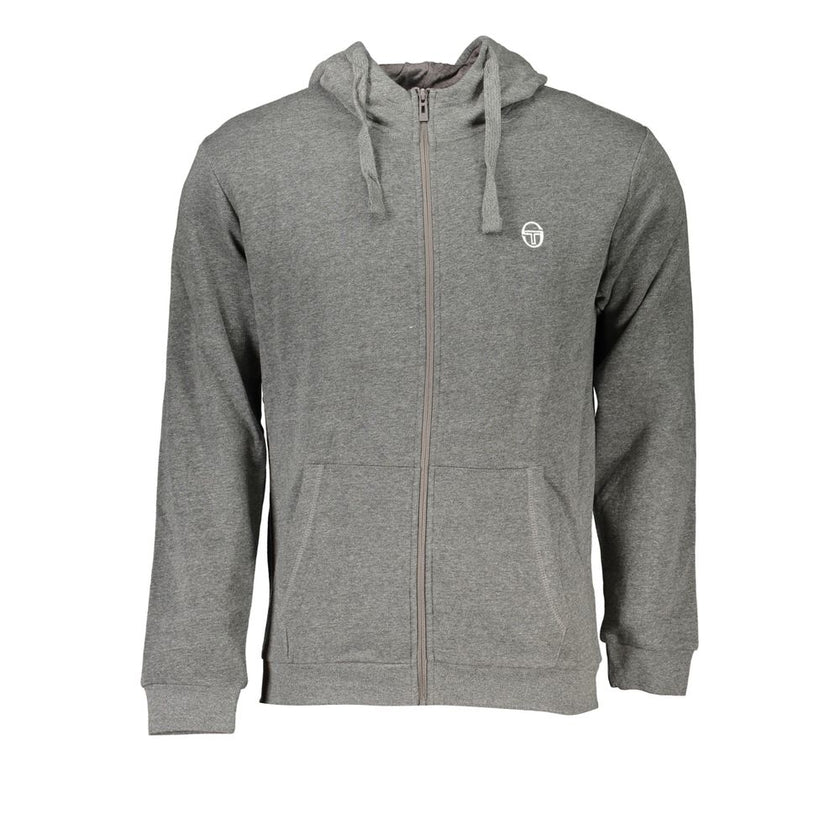 Sergio Tacchini Grauer Baumwoll-Hoodie für Männer