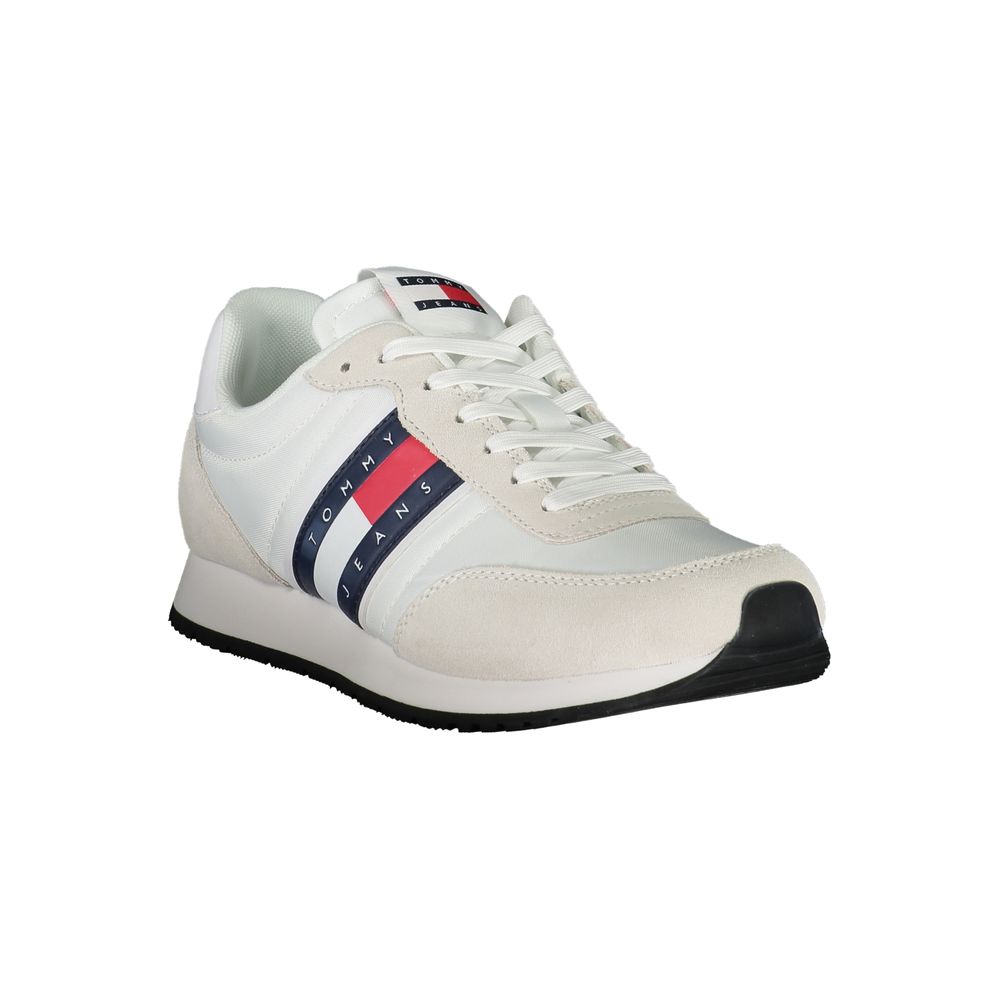 Tommy Hilfiger Men's White Polyurethane Sneakers