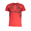 Cavalli Class Rosso Baumwoll-T-Shirt für Herren