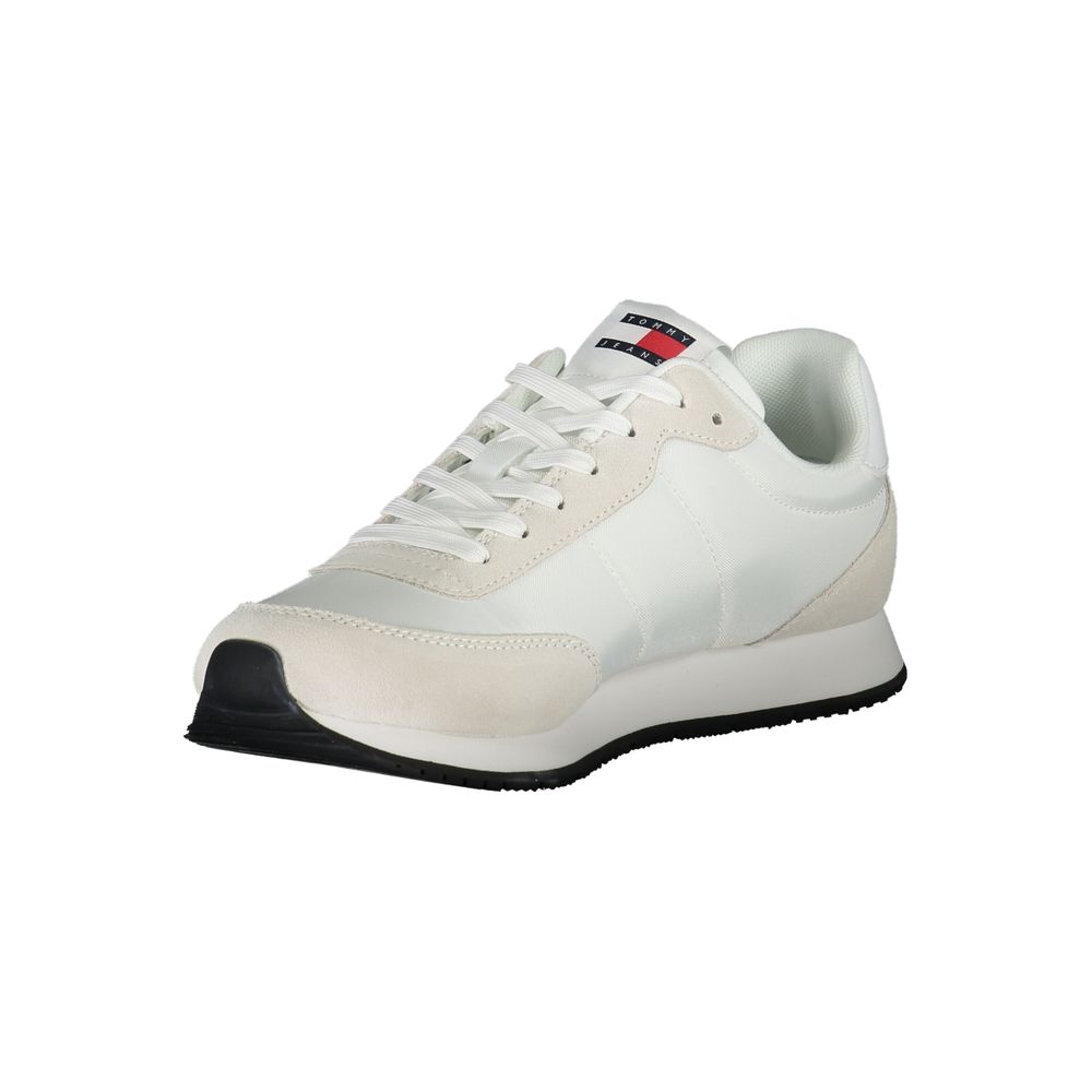 Tommy Hilfiger Men's White Polyurethane Sneakers