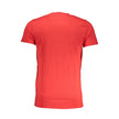 Cavalli Class Rotes Baumwoll-T-Shirt für Herren