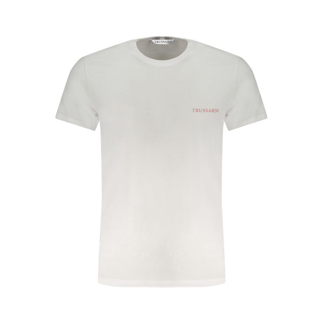 Trussardi Weißes Baumwoll-T-Shirt für Herren