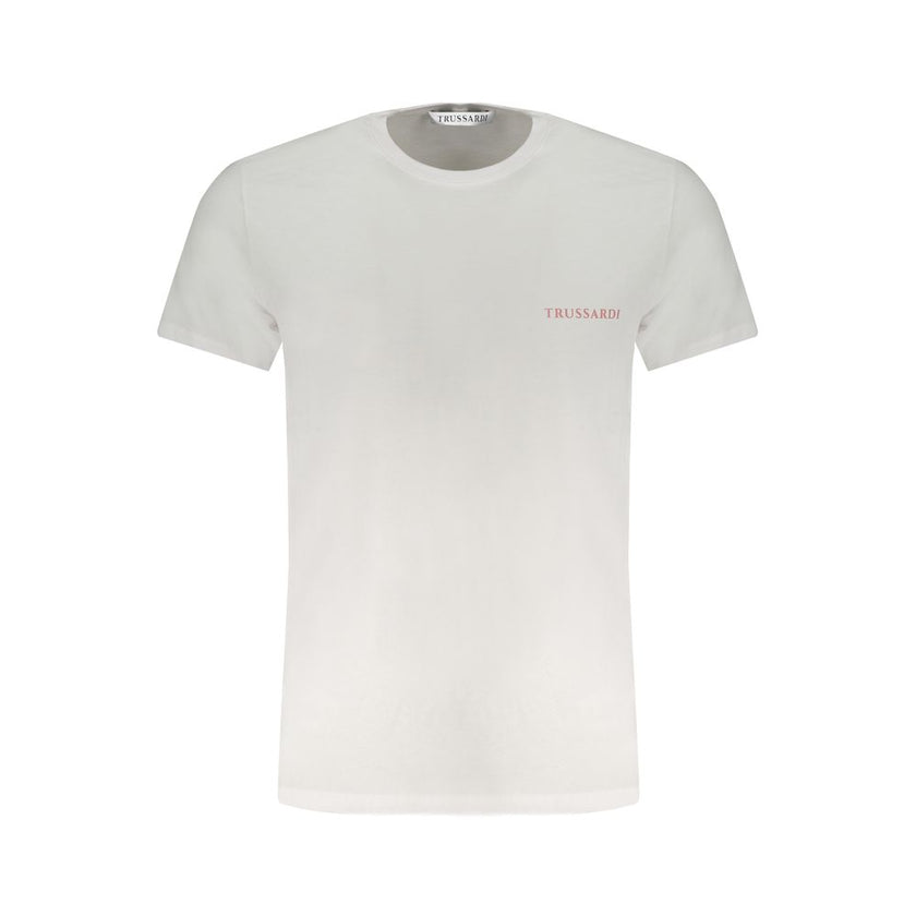 Trussardi Weißes Baumwoll-T-Shirt für Herren