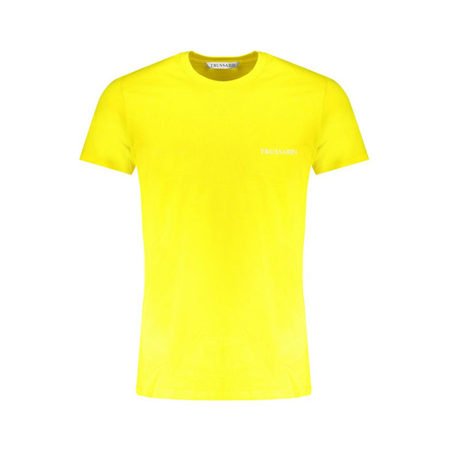 Trussardi T-Shirt aus gelber Baumwolle