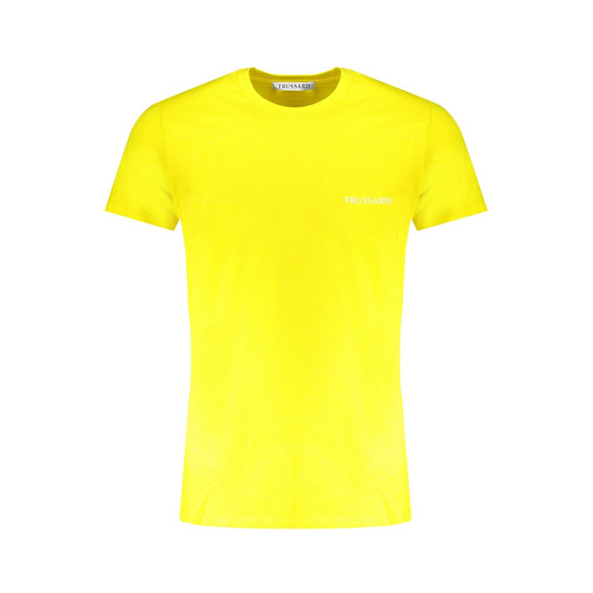 Trussardi T-Shirt aus gelber Baumwolle