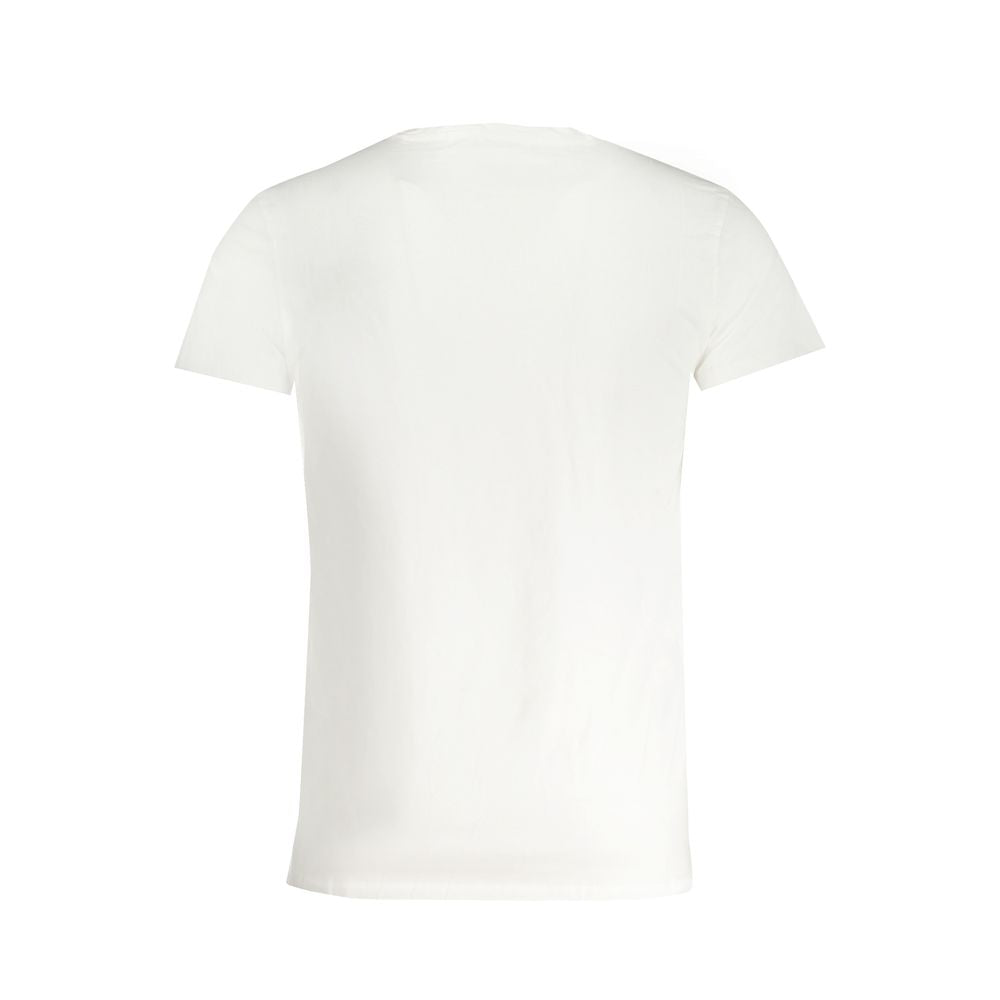 Trussardi Weißes Herren-T-Shirt aus Baumwolle