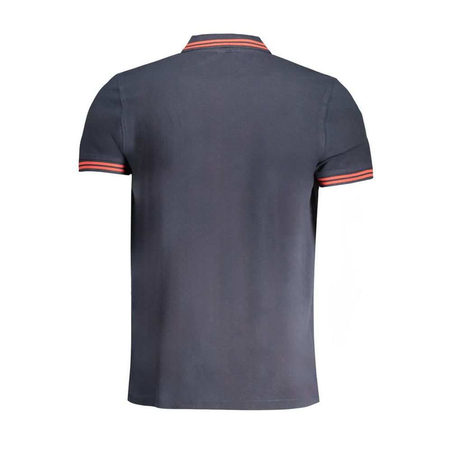Cavalli Class Men's Blue Cotton Polo Shirt