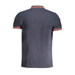 Cavalli Class Blaues Baumwoll-Poloshirt für Herren