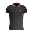 Cavalli Class Schwarzes Herren-Poloshirt aus Baumwolle