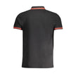 Cavalli Class Schwarzes Herren-Poloshirt aus Baumwolle