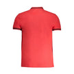 Cavalli Class Rotes Baumwoll-Poloshirt für Herren