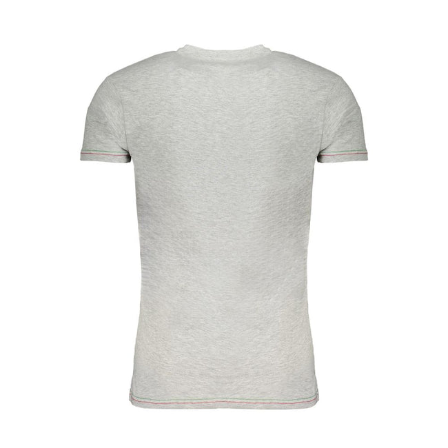 Aeronautica Militare Grigio Baumwoll-T-Shirt für Herren