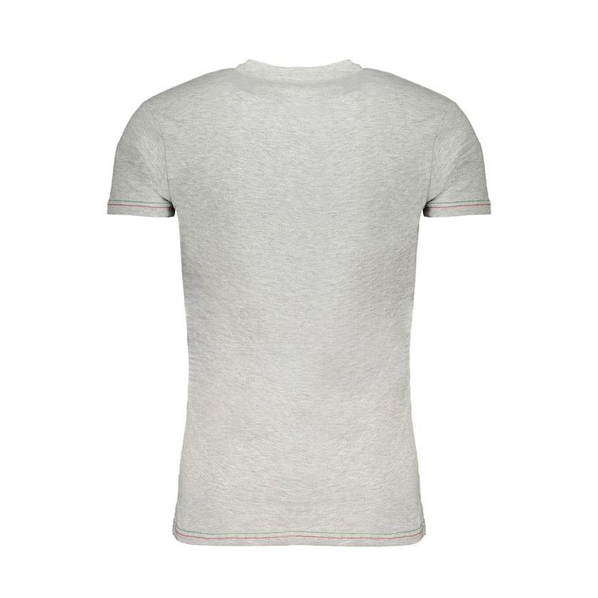Aeronautica Militare Grigio Baumwoll-T-Shirt für Herren