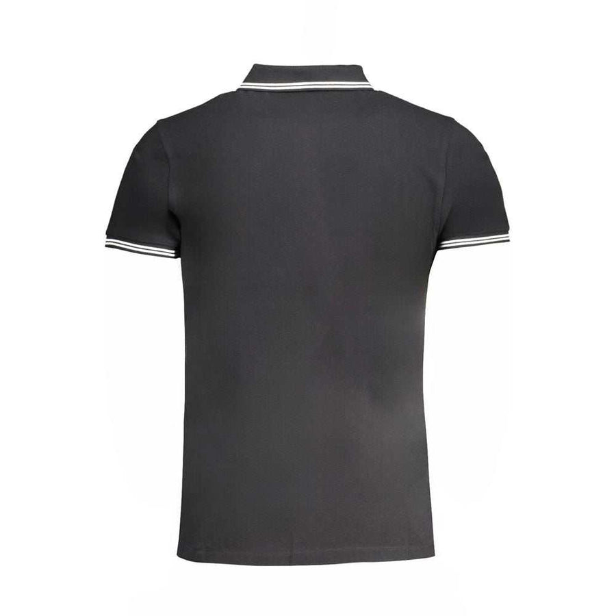 Cavalli Class Black Cotton Men's Polo Shirt
