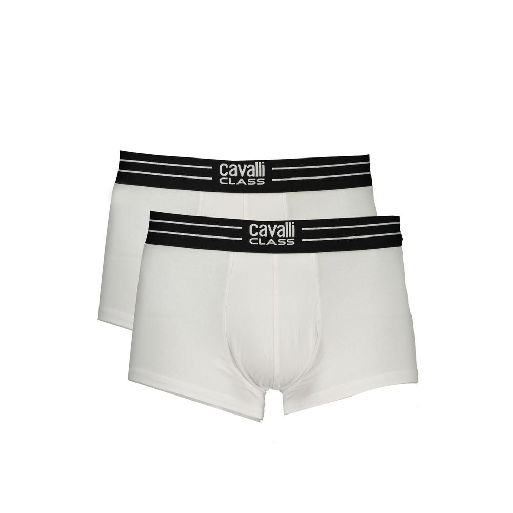 Cavalli Class Cotton Underwear in White