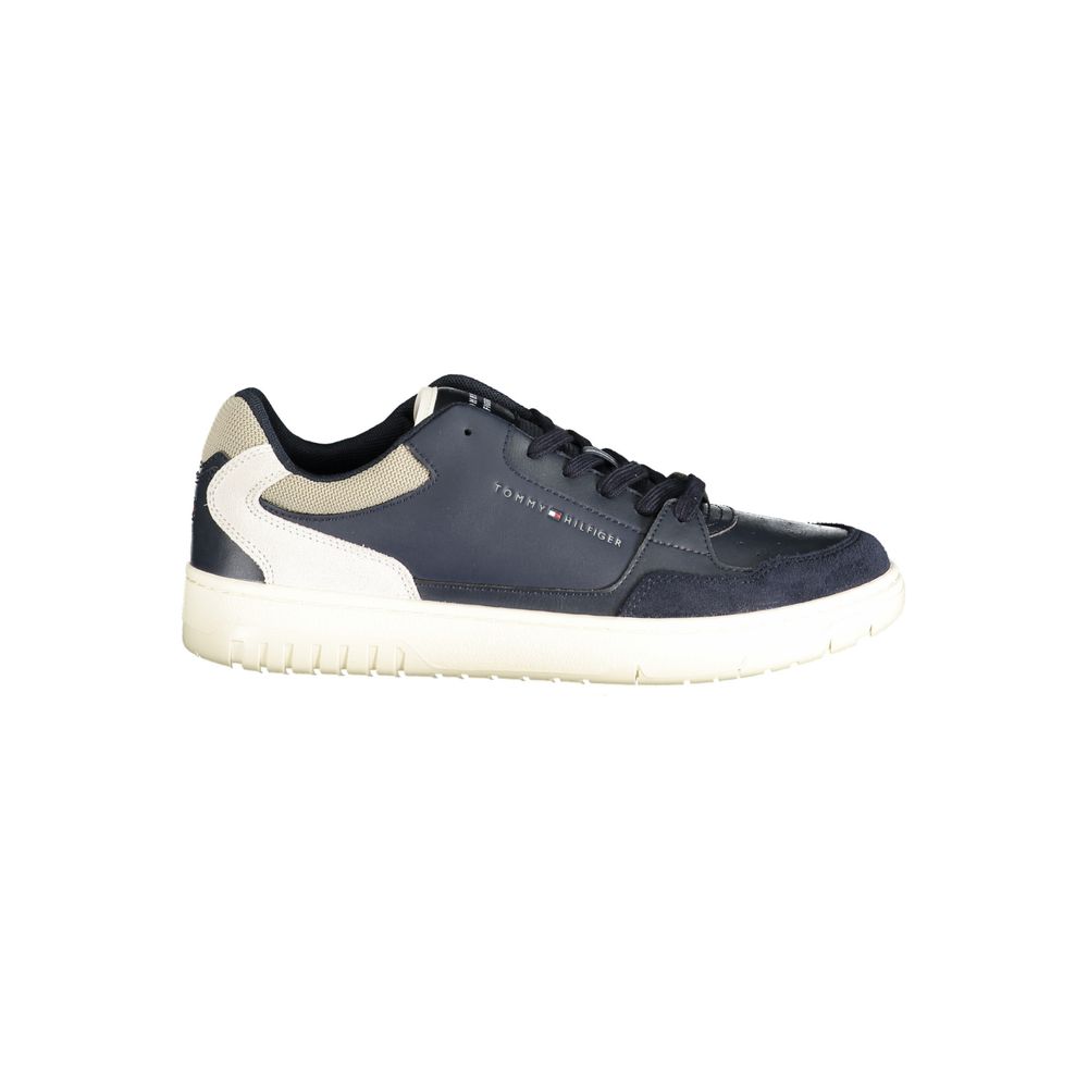 Tommy Hilfiger Men's Blue Polyurethane Sneakers