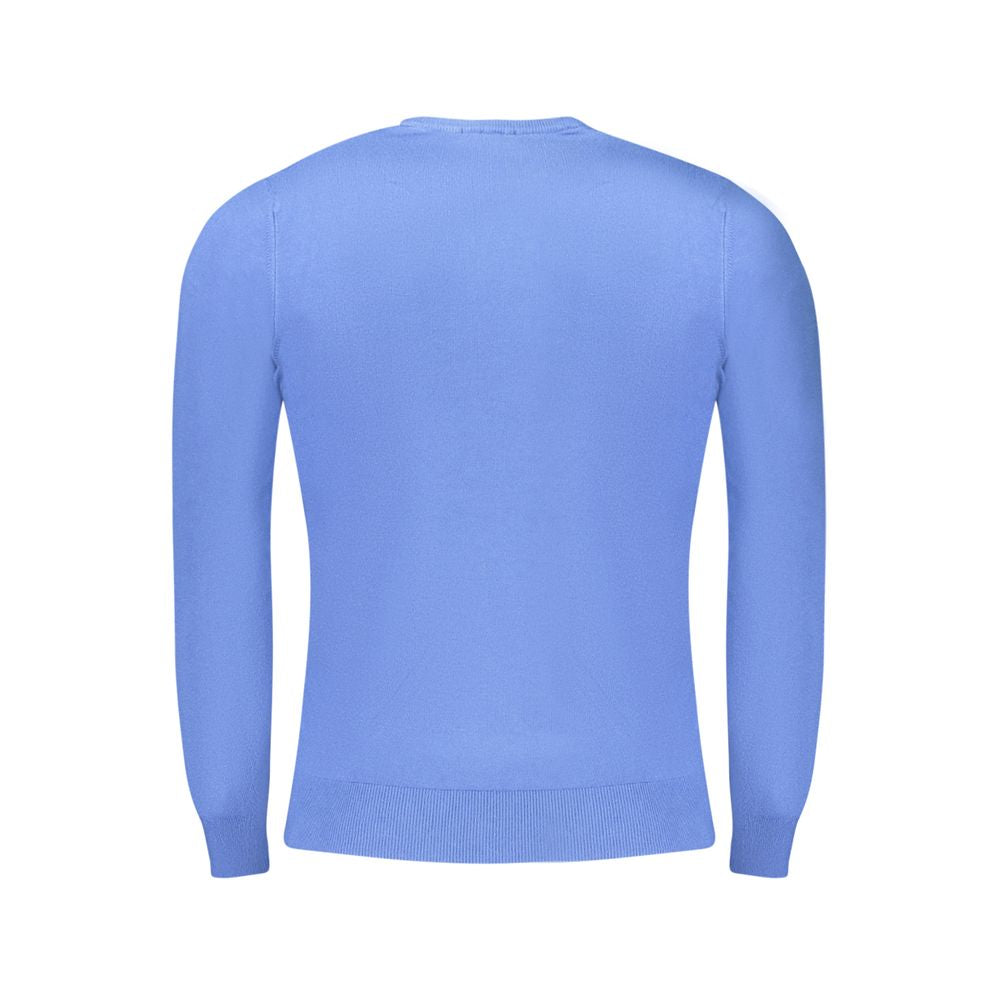 Cavalli Class Blue Nylon Pullover