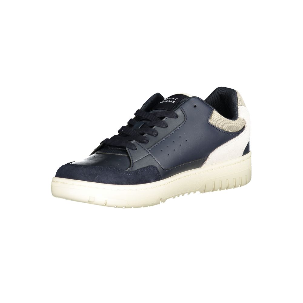 Tommy Hilfiger Men's Blue Polyurethane Sneakers