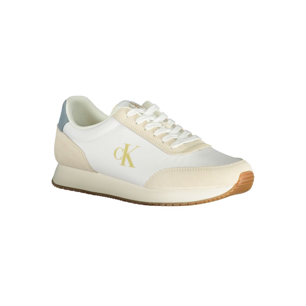 Calvin Klein White Men's Polyester Sneakers