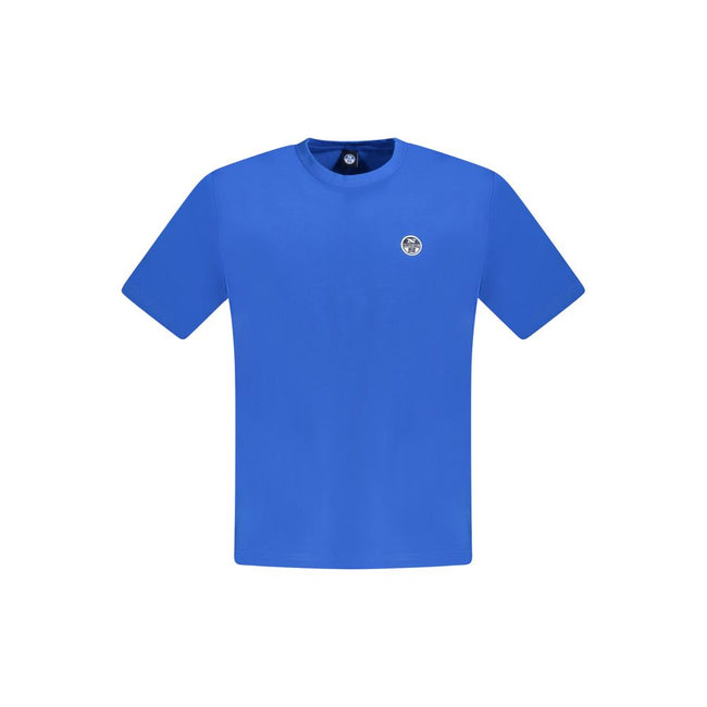 North Sails Blaues Baumwoll-T-Shirt für Herren