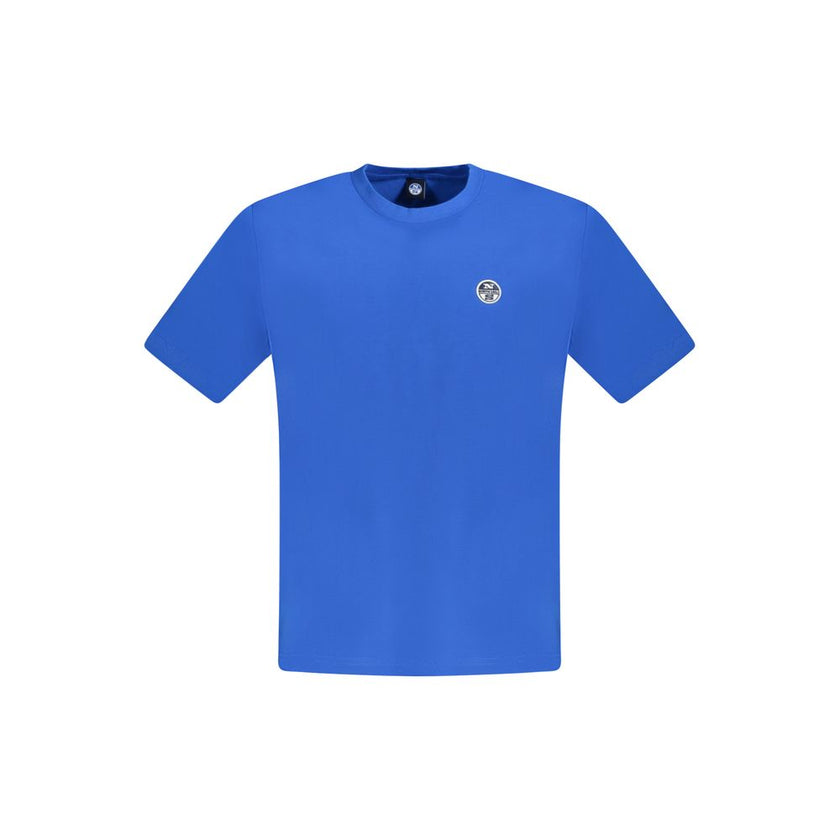 North Sails Blaues Baumwoll-T-Shirt für Herren