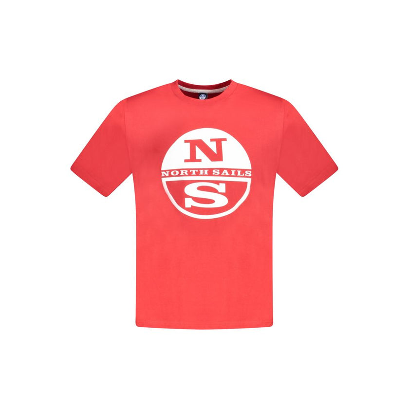 North Sails Baumwoll-T-Shirt in Rot