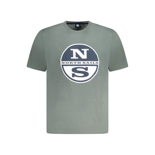 North Sails Verde Baumwoll-T-Shirt für Herren