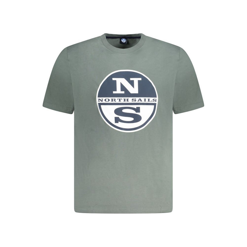 North Sails Verde Baumwoll-T-Shirt für Herren