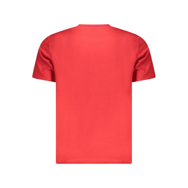 North Sails Rotes Baumwoll-T-Shirt für Herren