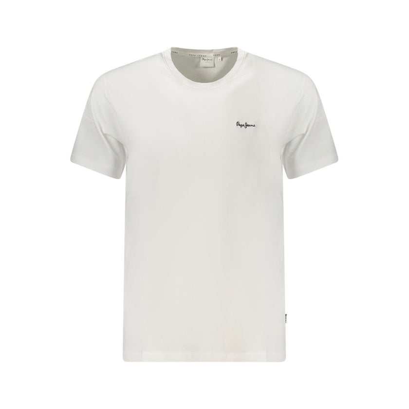 Pepe Jeans Weißes Herren-T-Shirt aus Baumwolle