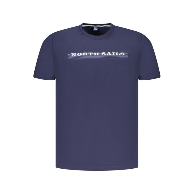 North Sails Blaues Baumwoll-T-Shirt für Herren