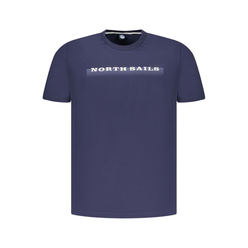 North Sails Blaues Baumwoll-T-Shirt für Herren