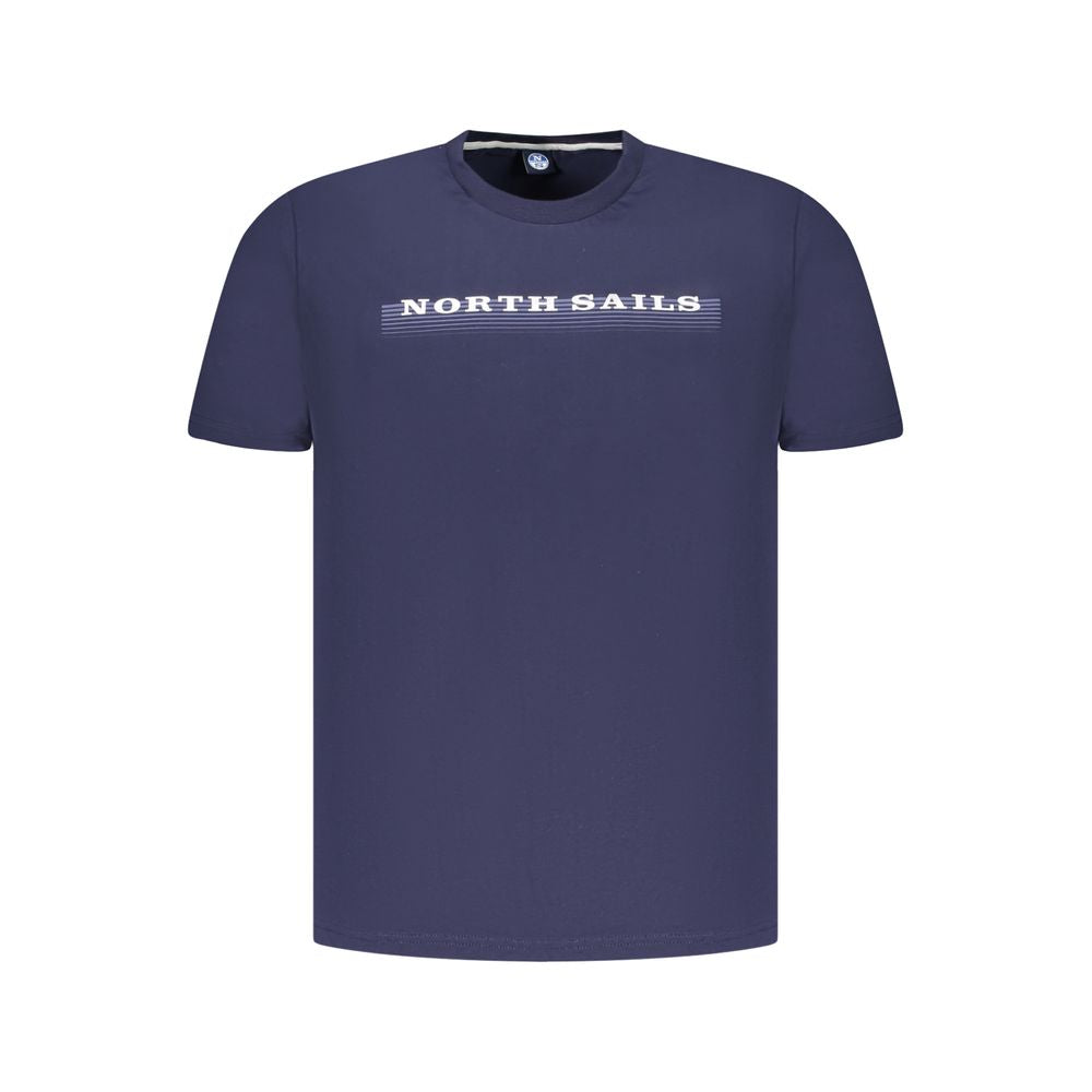 North Sails Blaues Baumwoll-T-Shirt für Herren