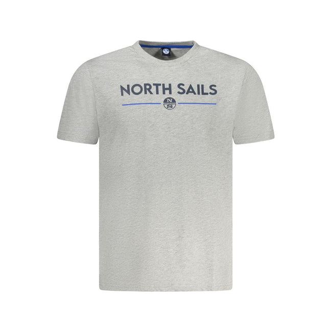 North Sails Grigio Baumwoll-T-Shirt für Herren