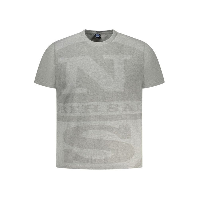 North Sails Grigio Baumwoll-T-Shirt für Herren