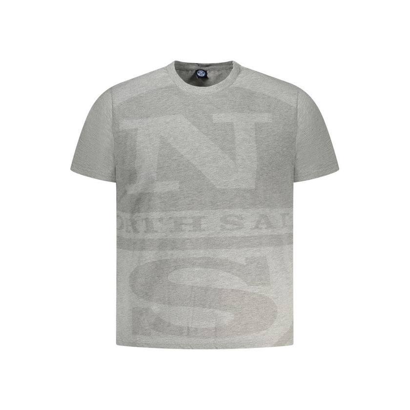 North Sails Grigio Baumwoll-T-Shirt für Herren