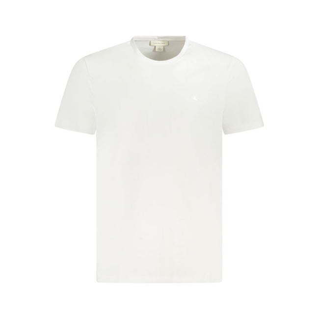 Calvin Klein Bianco Baumwoll-T-Shirt für Herren