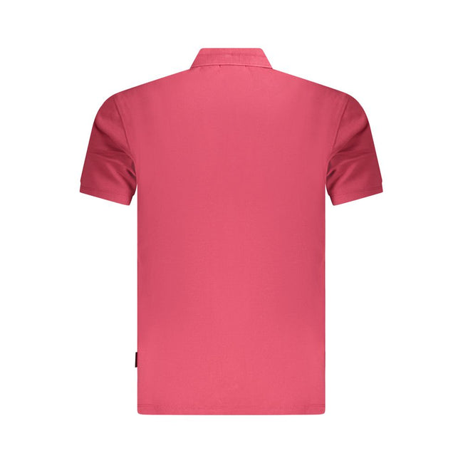 Napapijri Rotes Herren-Poloshirt aus Baumwolle