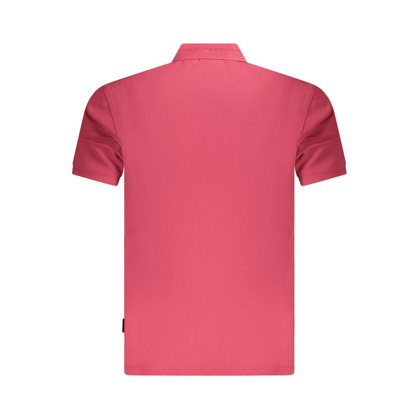 Napapijri Rotes Herren-Poloshirt aus Baumwolle