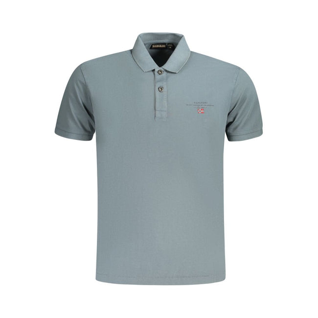 Napapijri Grigio Baumwoll-Herrenpoloshirt