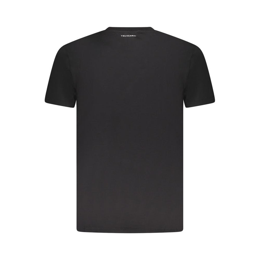 Trussardi Nero Baumwoll-T-Shirt für Herren
