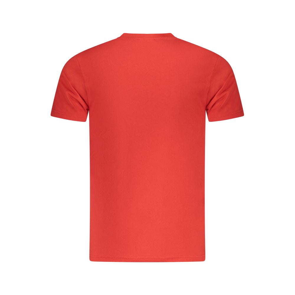 Cavalli Class Rosso Baumwoll-T-Shirt für Herren