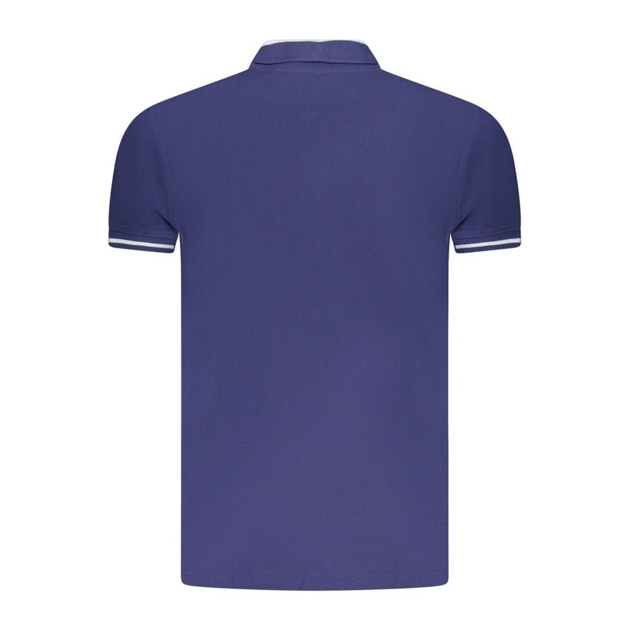 Cavalli Class Blue Cotton Men's Polo Shirt