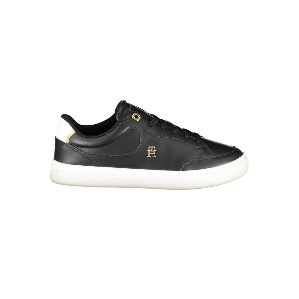Tommy Hilfiger Black Polyester Sneakers