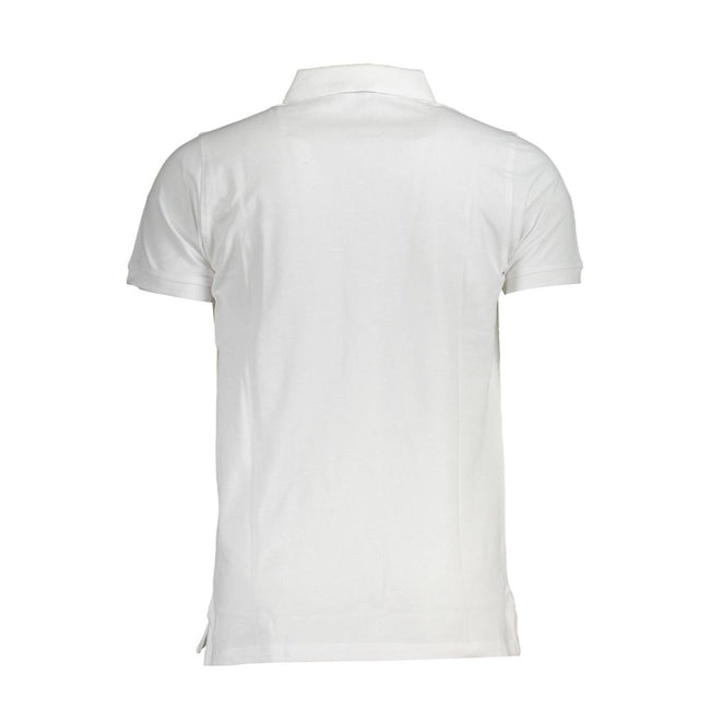Norway 1963 Bianco Baumwoll-Herrenpoloshirt