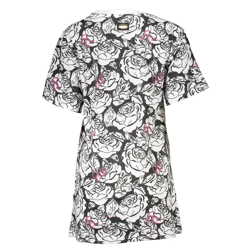 Cavalli Class Cotton Dress in White