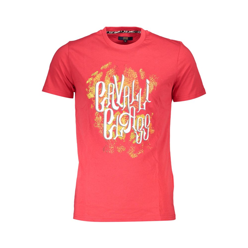 Cavalli Class Cotton T-Shirt in Red