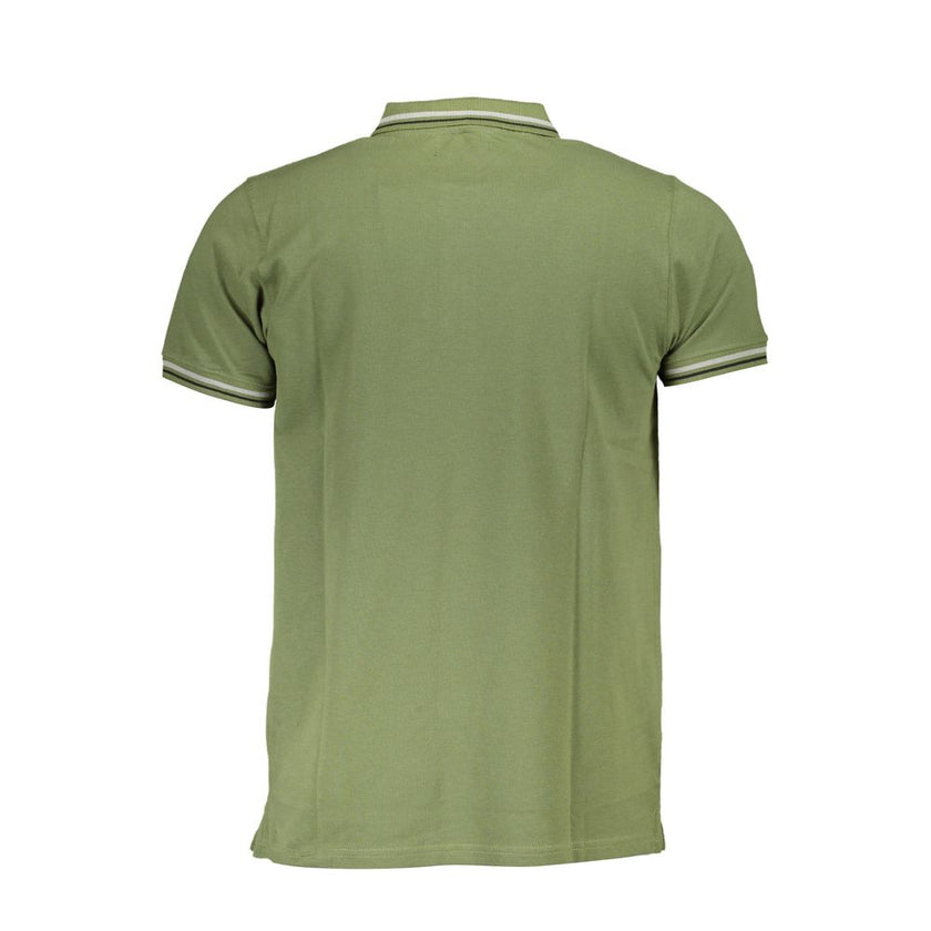 Cavalli Class Grünes Herren-Poloshirt aus Baumwolle